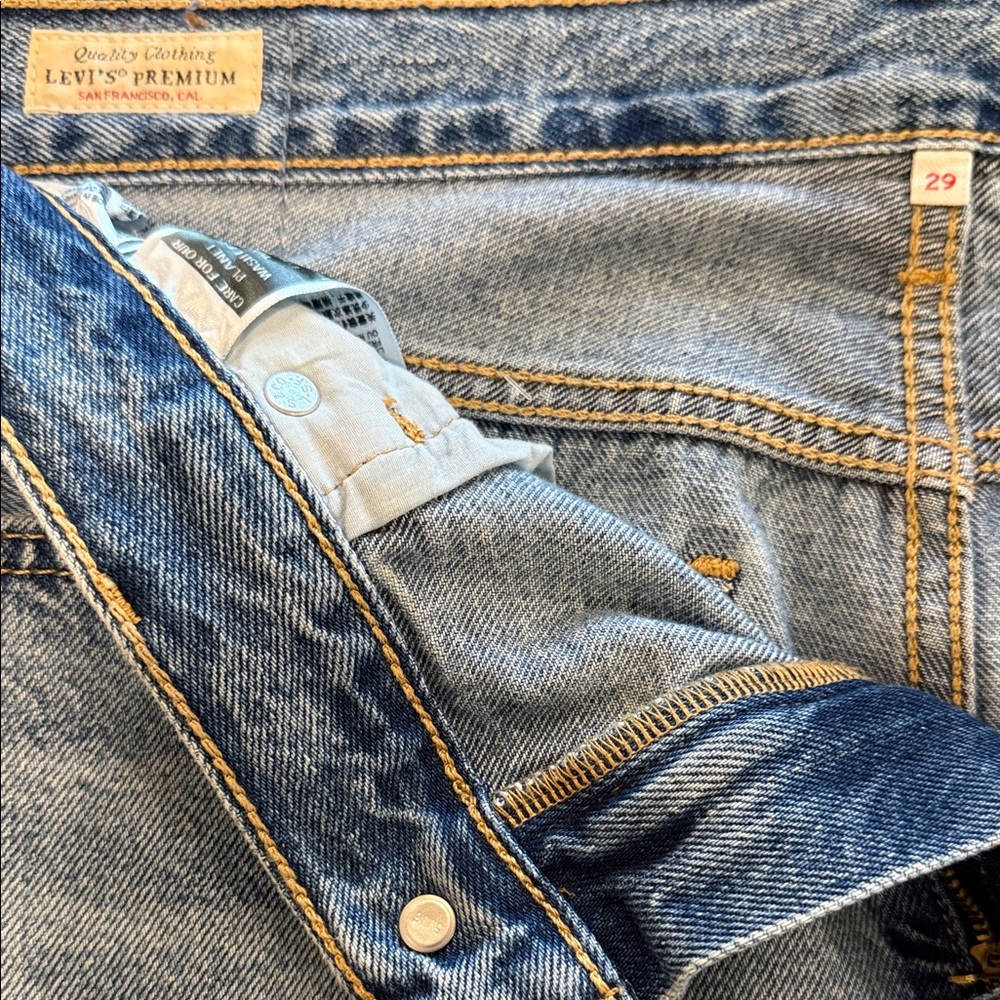 Levi's Premium Denim Maxi Skirt Size 29 - Picture 2 of 7